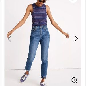 The High-Rise Slim Boyjean in Melbourne Wash